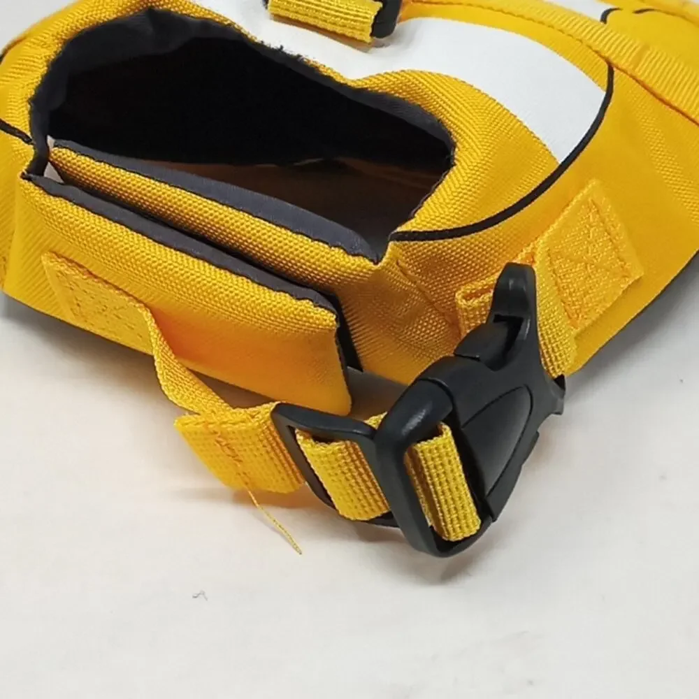 New Dog Life Jacket High Visibility Yellow & White Size XS